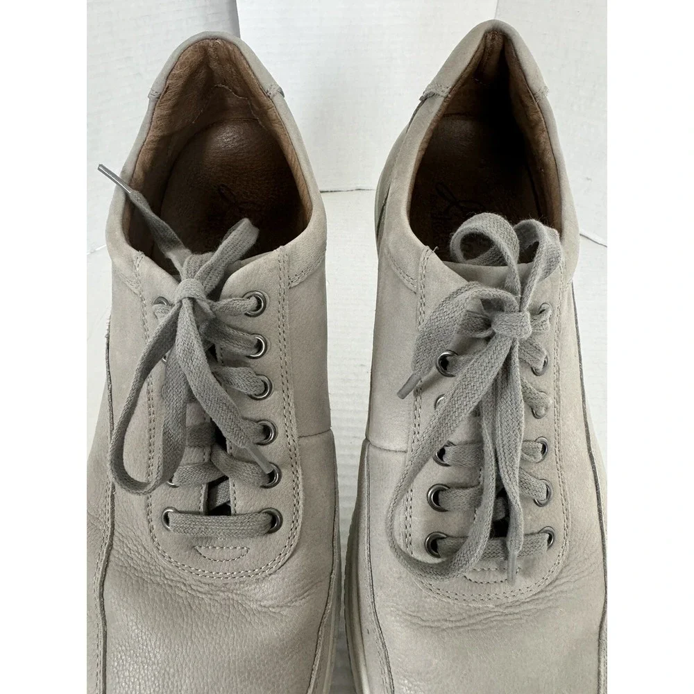 J&M Est 1850 size 10 1/2 M Men's Gray Leather Shoes 27-2329